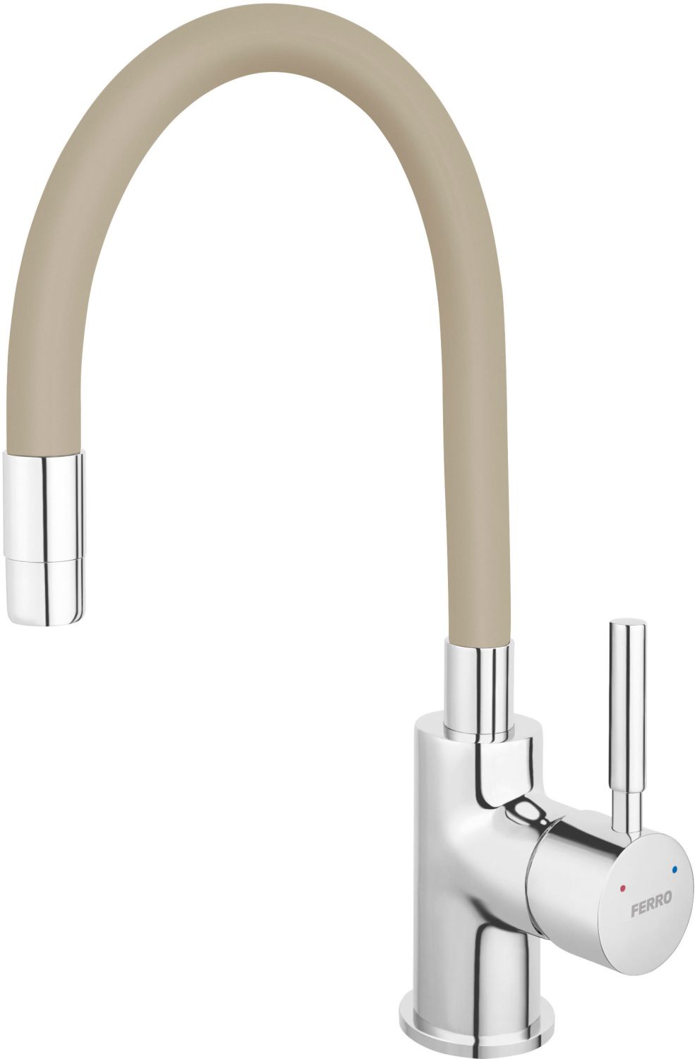 Ferro Zumba grifo de cocina de pie cromo-beige BZA4P