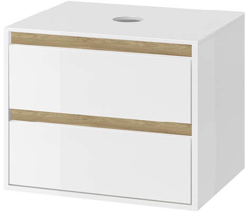 Excellent Tuto armario 80x45.7x49.4 cm suspendido, para lavabo blanco-roble MLEX.0104.800.WHBL
