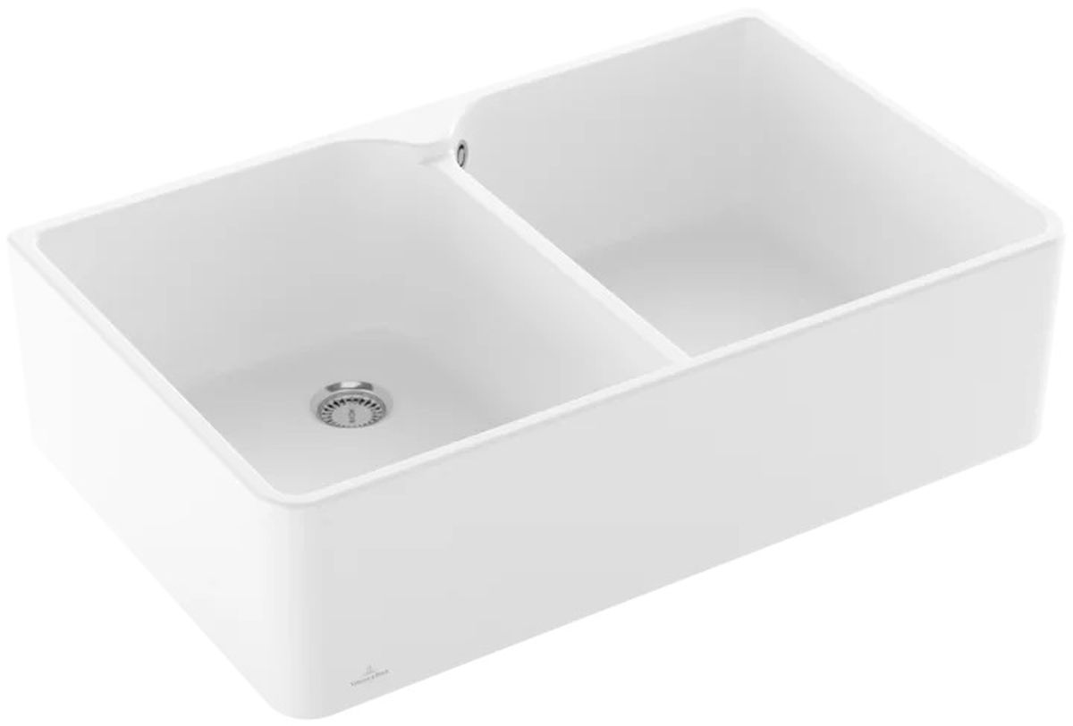 Villeroy & Boch Farmhouse fregadero de cerámica 79.5x50 cm blanco 638001RW