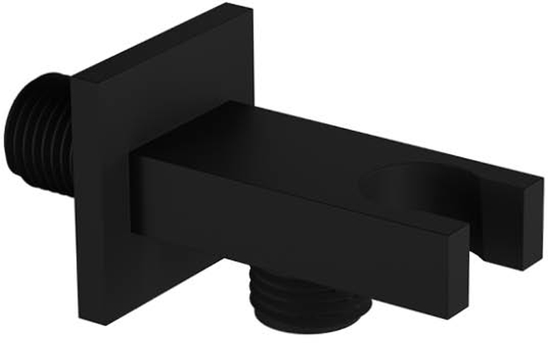 Excellent conector angular con soporte negro AREX.1022BL