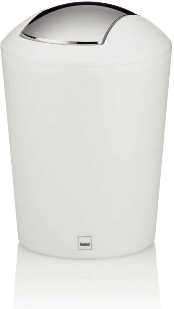 Kela Marta papelera 1.7 l cromo-blanco 22271