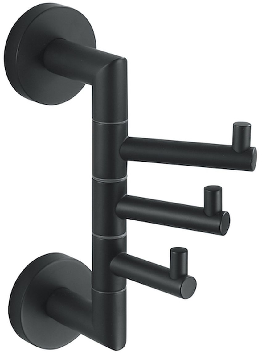 Stella Classic toallero negro 07.330-B