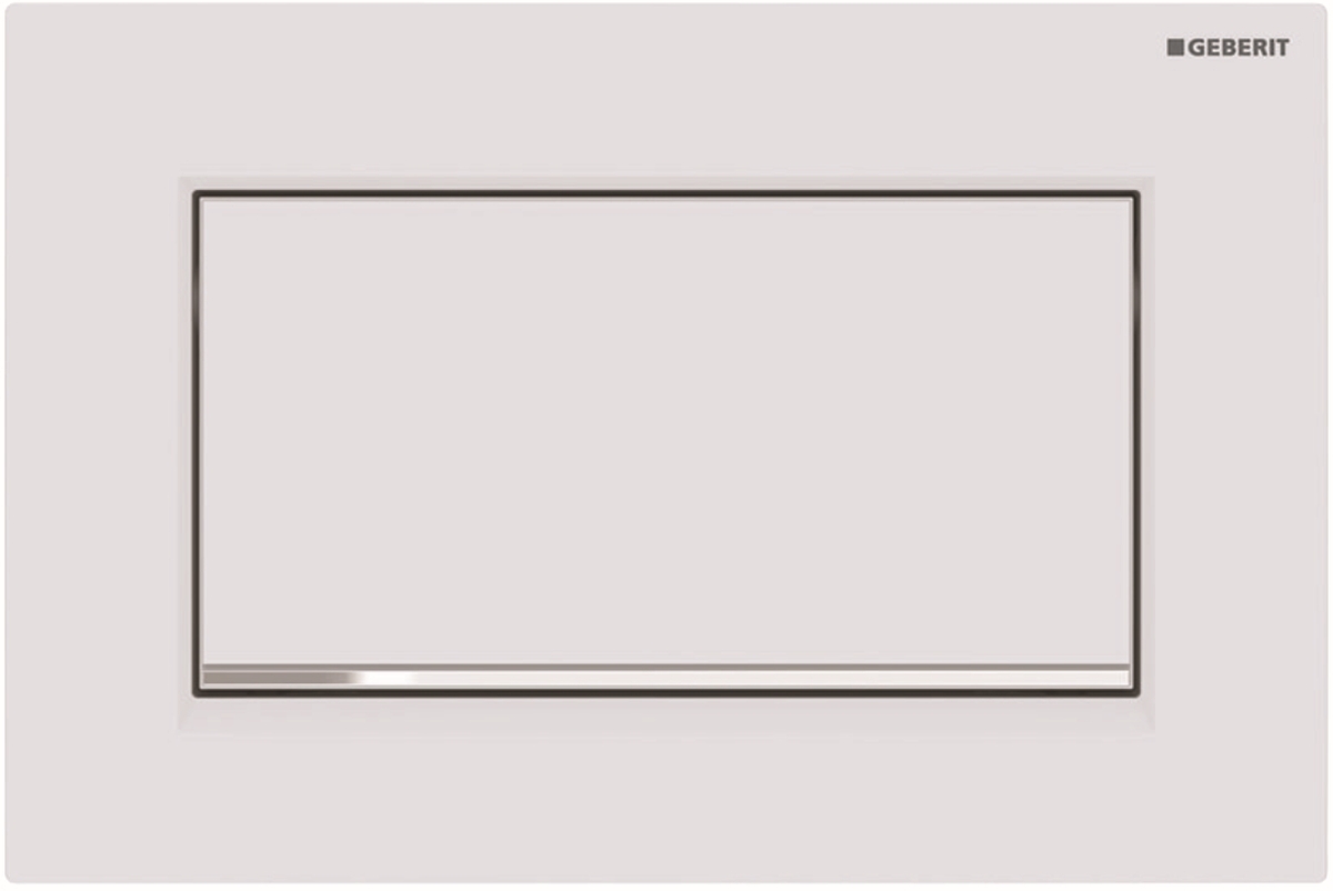 Geberit Sigma10 1M botón de descarga para WC cromo brillante-blanco 115.893.JT.1