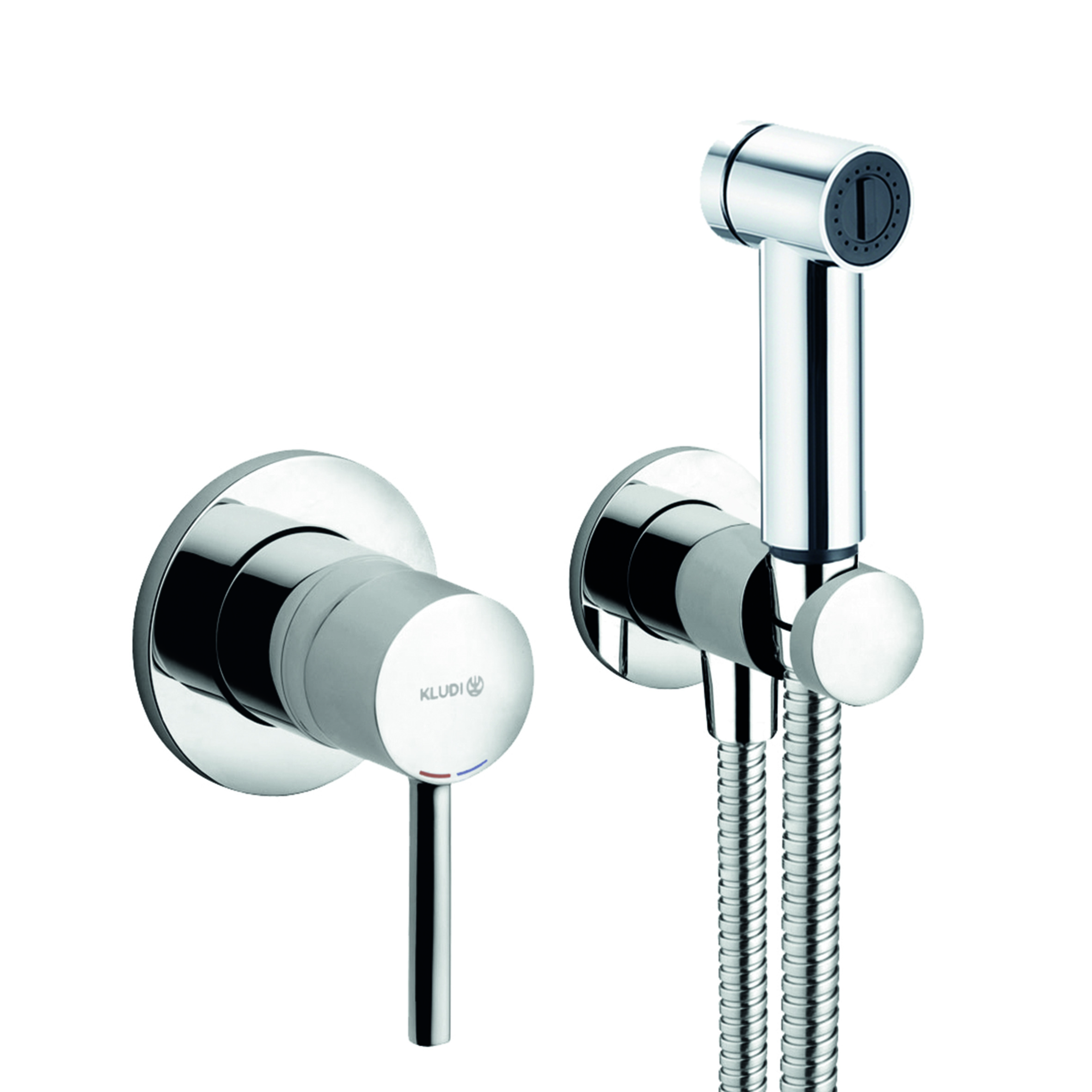Kludi Bozz grifo de bidé con rociador empotrado cromo 389980576