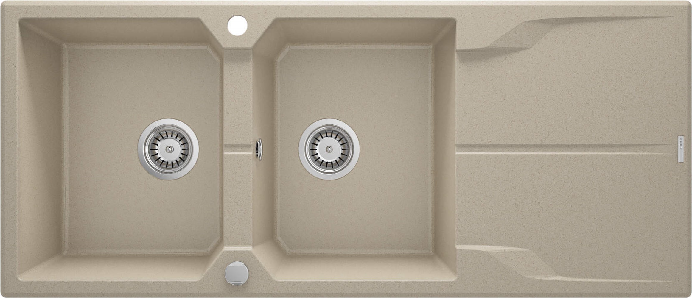 Deante Andante fregadero de granito 116x50 cm beige ZQN_7213