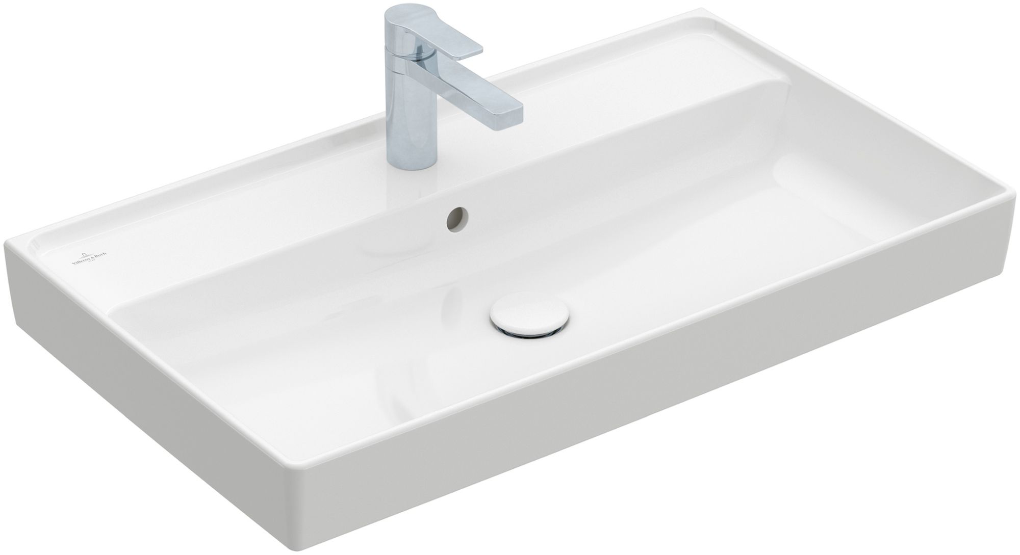 Villeroy & Boch Collaro lavabo 80x47 cm rectangular clásico-para mueble blanco 4A338001