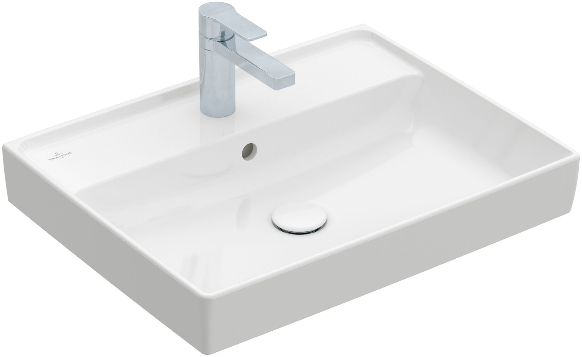 Villeroy & Boch Collaro lavabo 60x47 cm rectangular clásico-para mueble blanco 4A336001