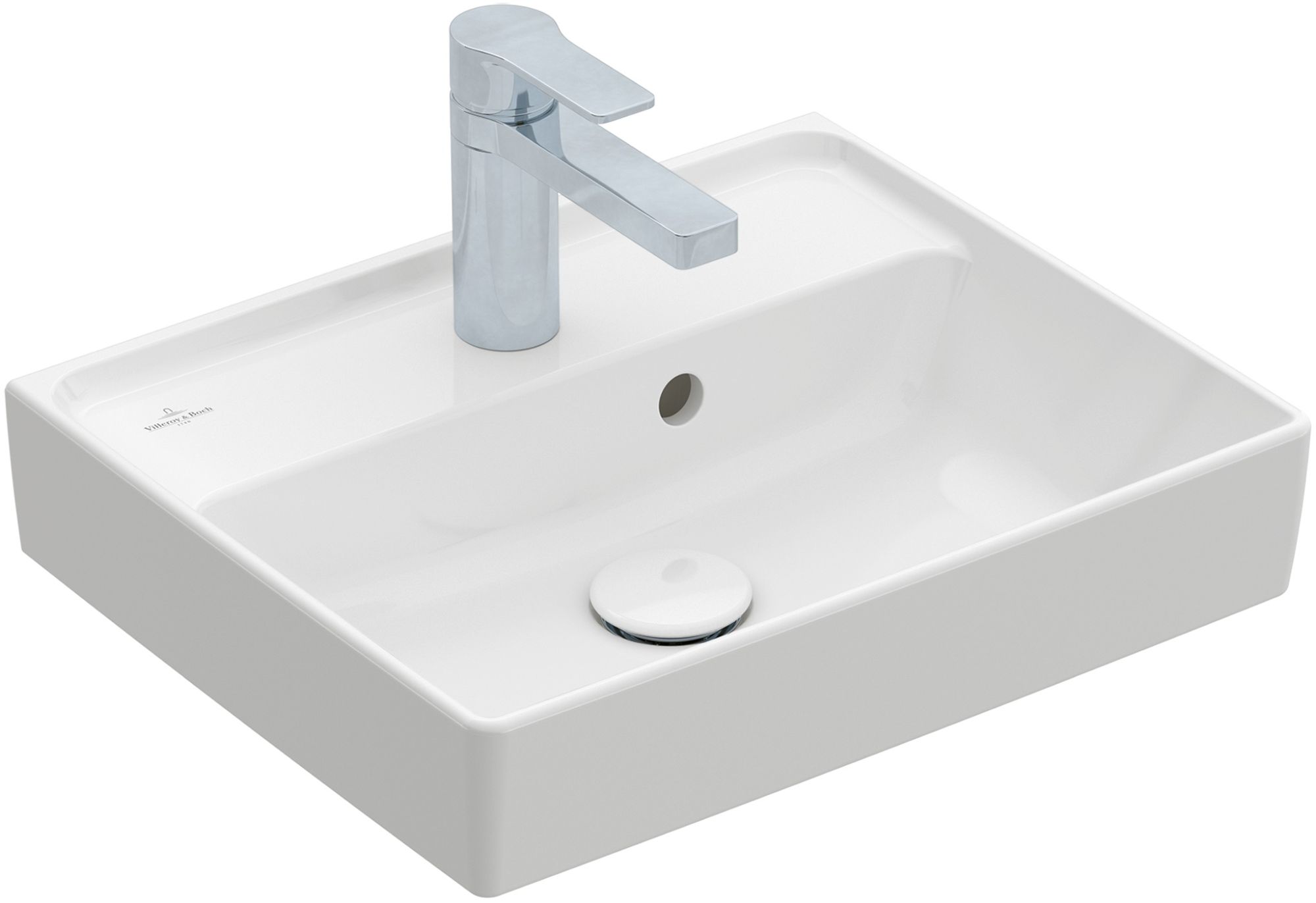 Villeroy & Boch Collaro lavabo 45x37 cm rectangular clásico-para mueble blanco 43344601