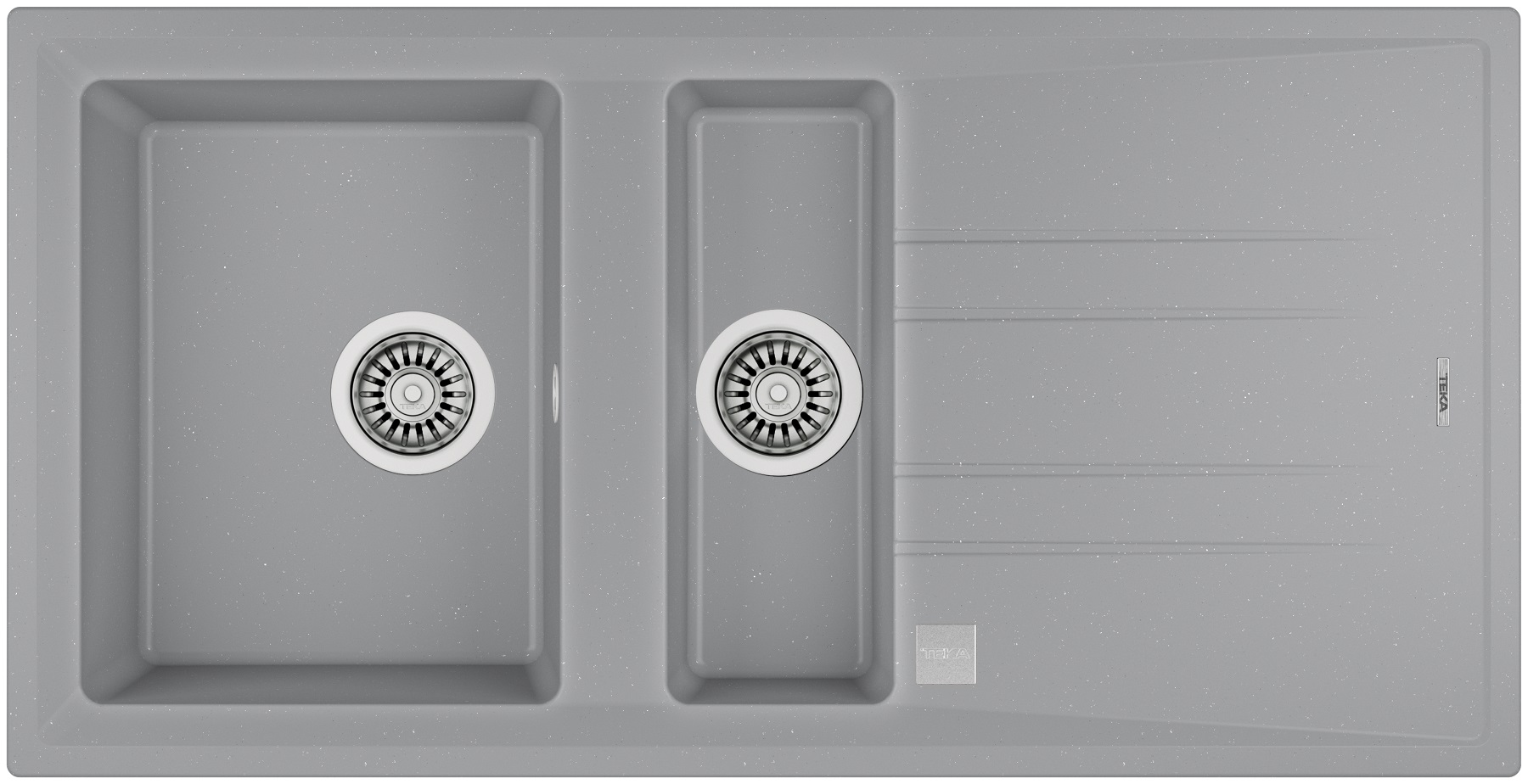 Teka Stone fregadero tegranit 100x51 cm gris/grafito/ónix 115360007