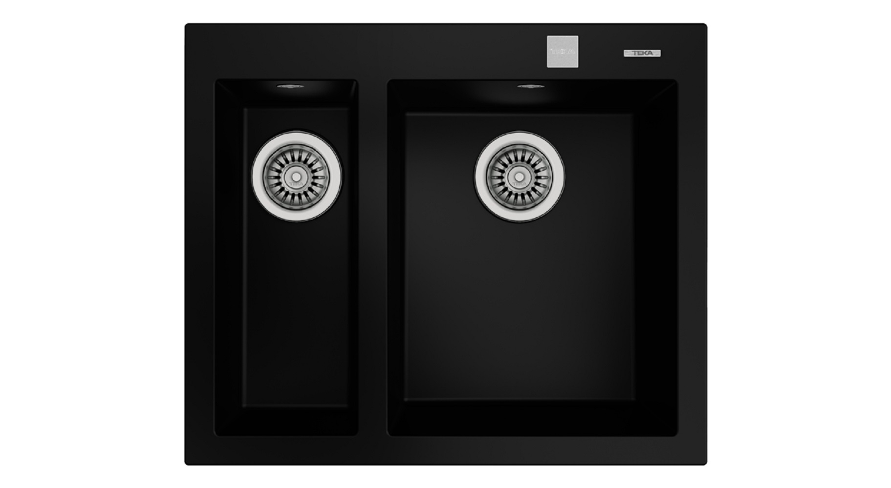 Teka Forsquare fregadero tegranit 59x50 cm negro 115260019