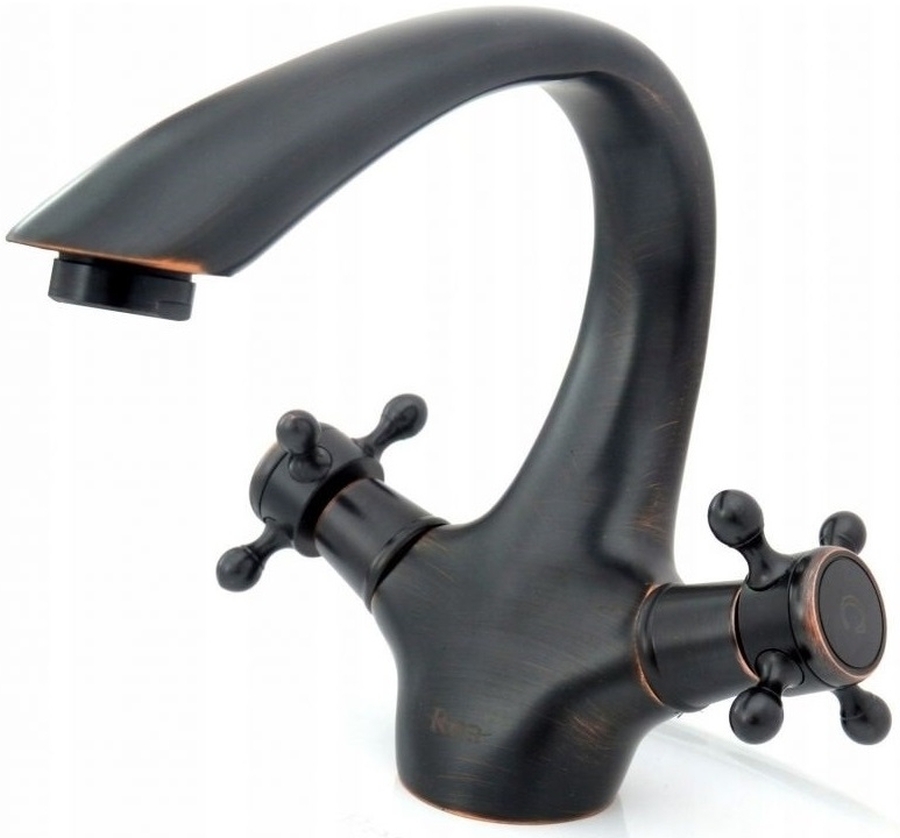Rea Old Black grifo para lavabo de pie negro REA-B0225