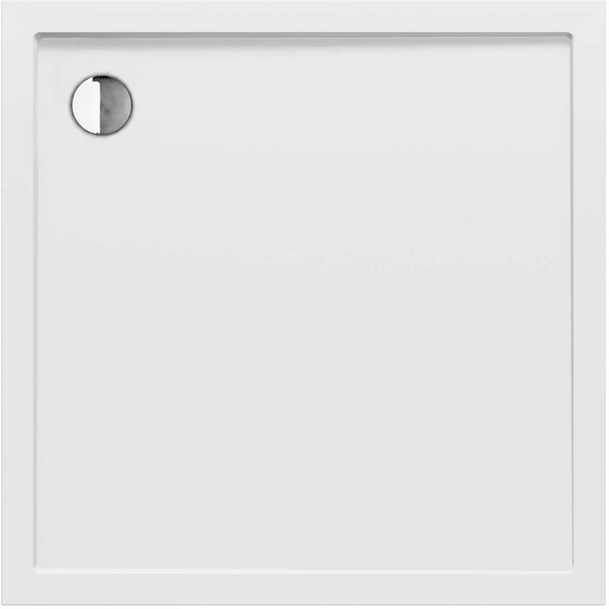 New Trendy New Cantare plato de ducha cuadrado 100x100 cm blanco B-0422