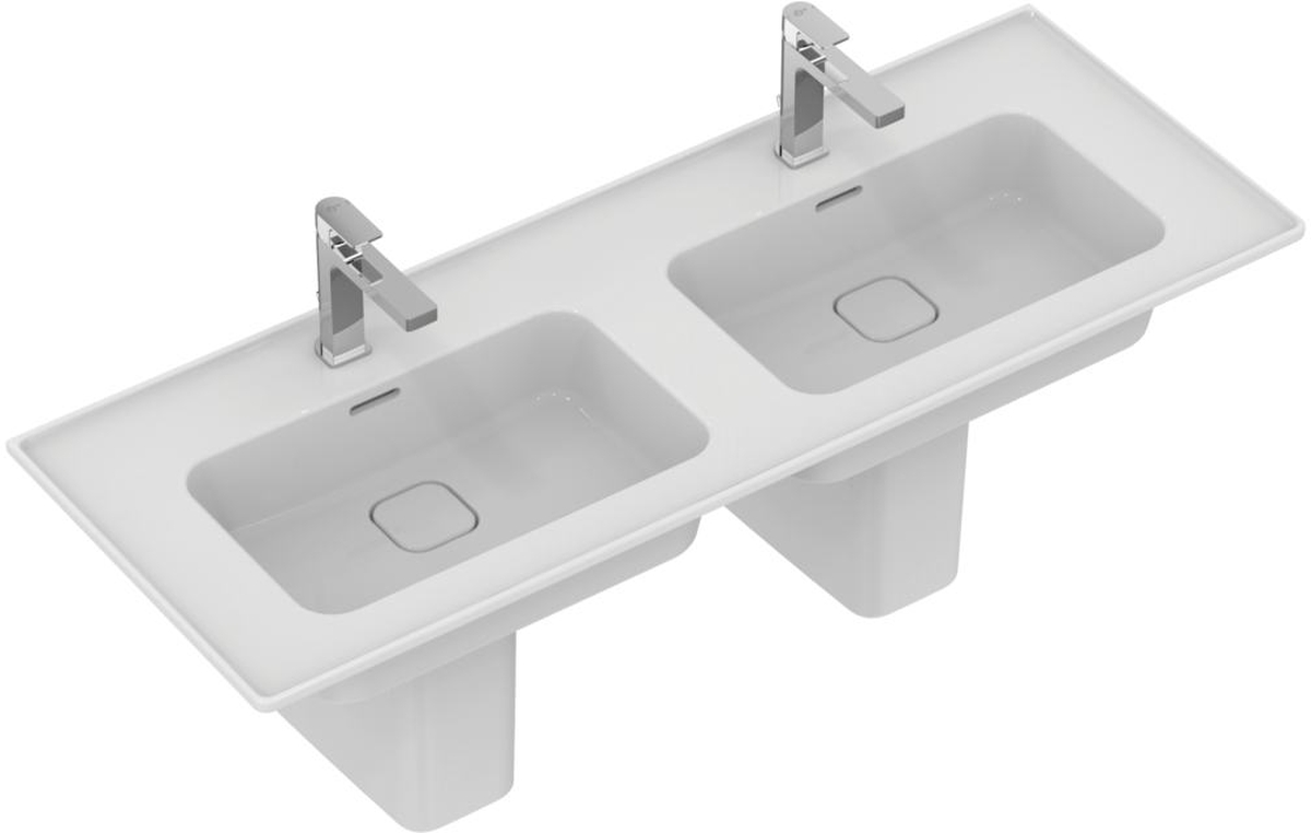 Ideal Standard Strada II lavabo 124x46 cm rectangular clásico-para mueble-doble blanco T300501
