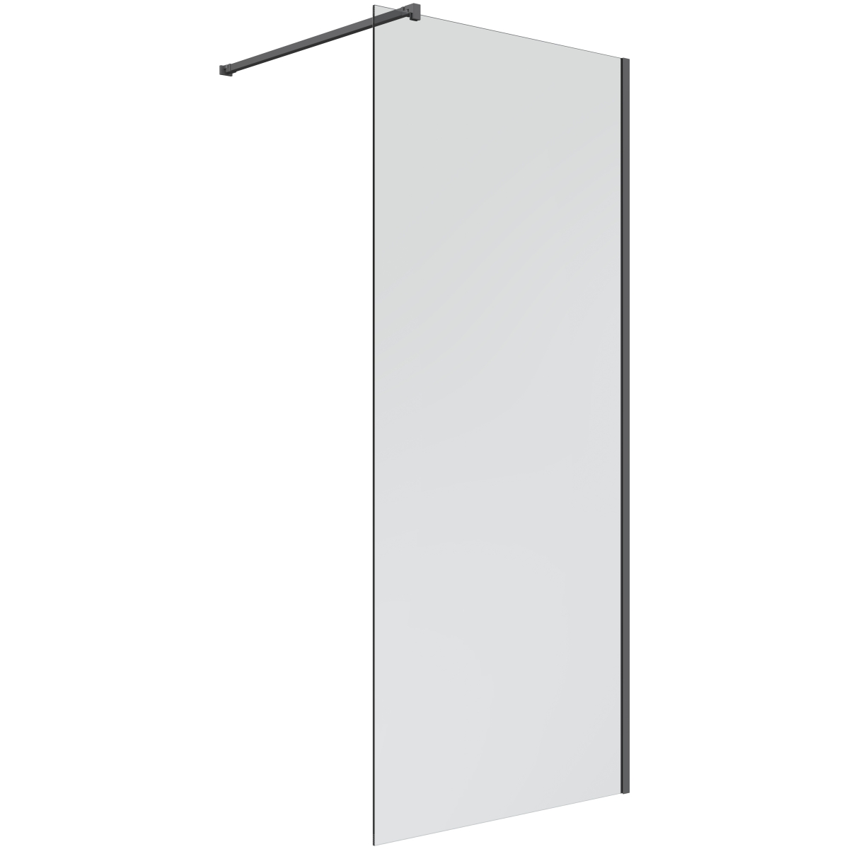 Oltens Bo mampara de ducha 110 cm negro mate/vidrio transparente 22003300