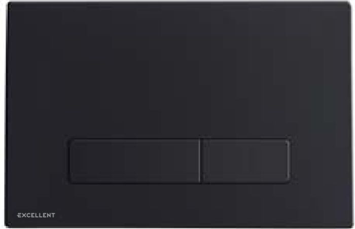 Excellent Aurro botón de descarga para WC negro INEX.AU230.150.BL