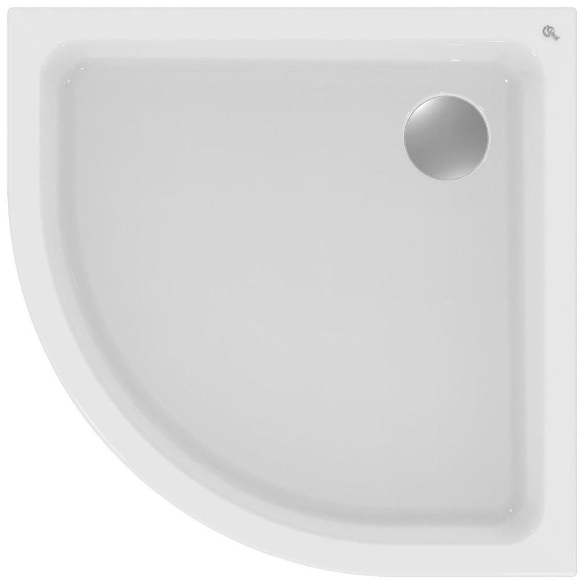 Ideal Standard Hotline New plato de ducha semicircular 90x90 cm blanco K278001