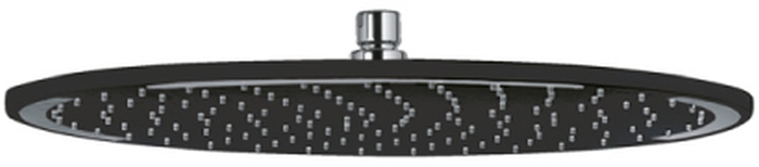 Kludi A-QA ducha con efecto lluvia 30x30 cm circular cromo-negro 6433087-00