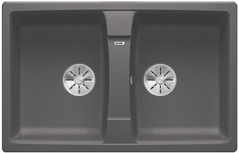 Blanco Lexa 8 fregadero de granito 78x50 cm gris/grafito/ónix 524961