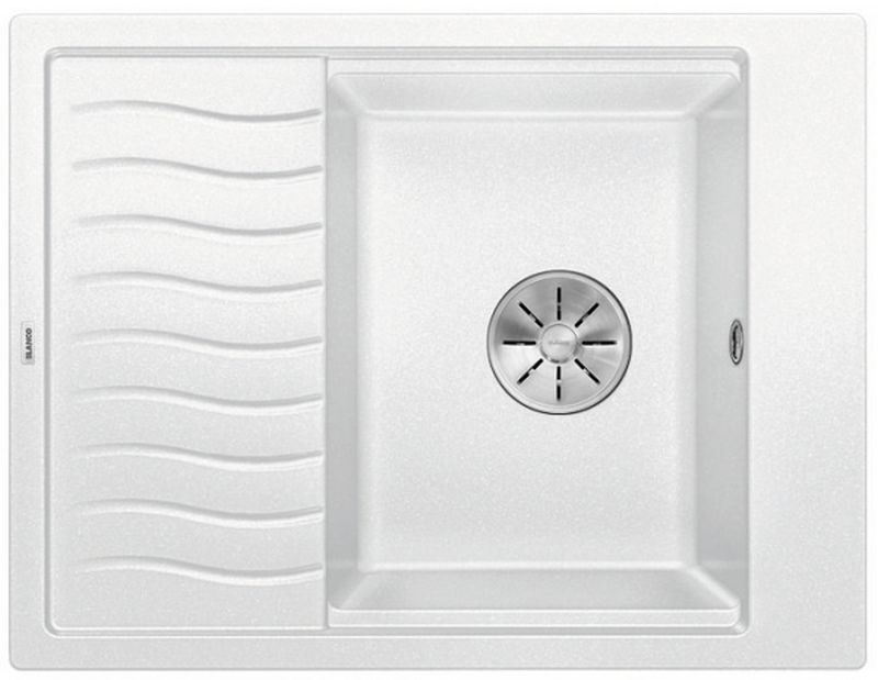 Blanco Elon 45 S fregadero de granito 65x50 cm blanco 524828