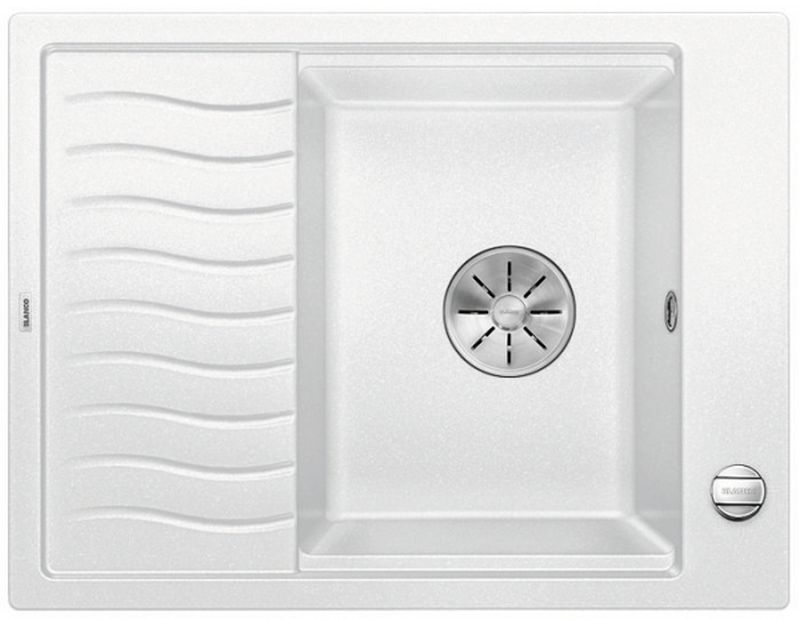 Blanco Elon 45 S fregadero de granito 65x50 cm blanco 524818