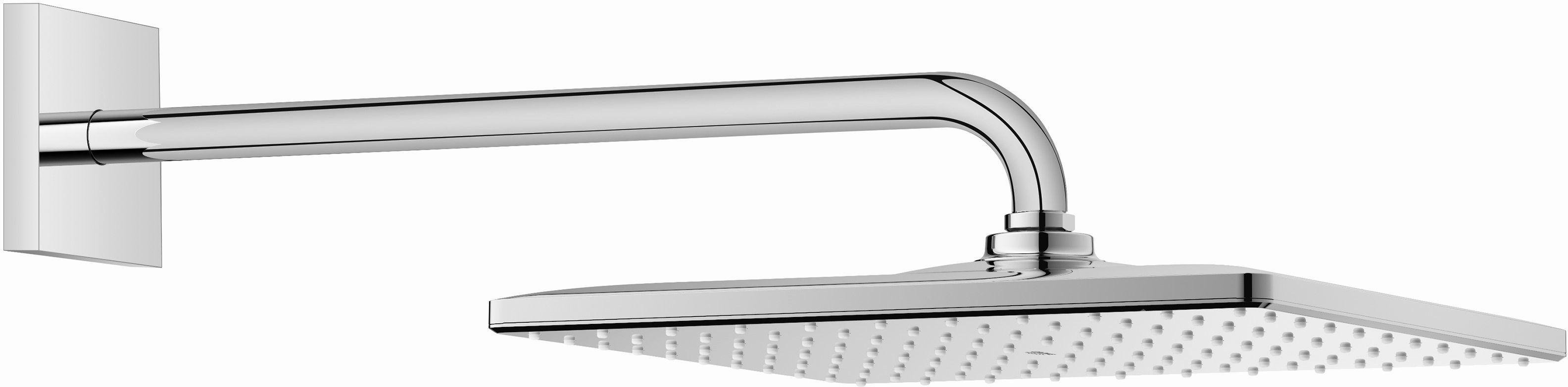Grohe Rainshower brazo de ducha con efecto lluvia 31x31 cm cuadrada cromo 26564000
