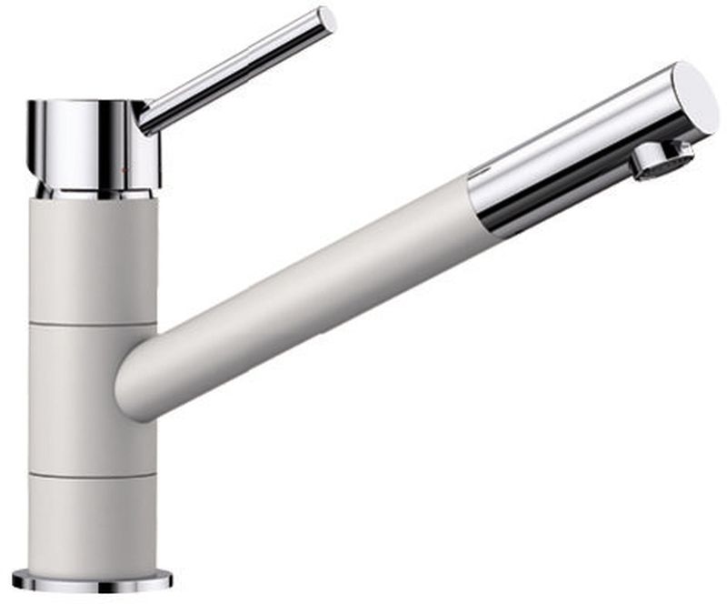 Blanco Kano grifo de cocina de pie cromo-blanco 525030