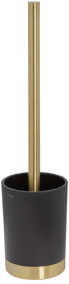 Tiger Tune escobilla de baño apoyado negro-latón 13274.3.56.46