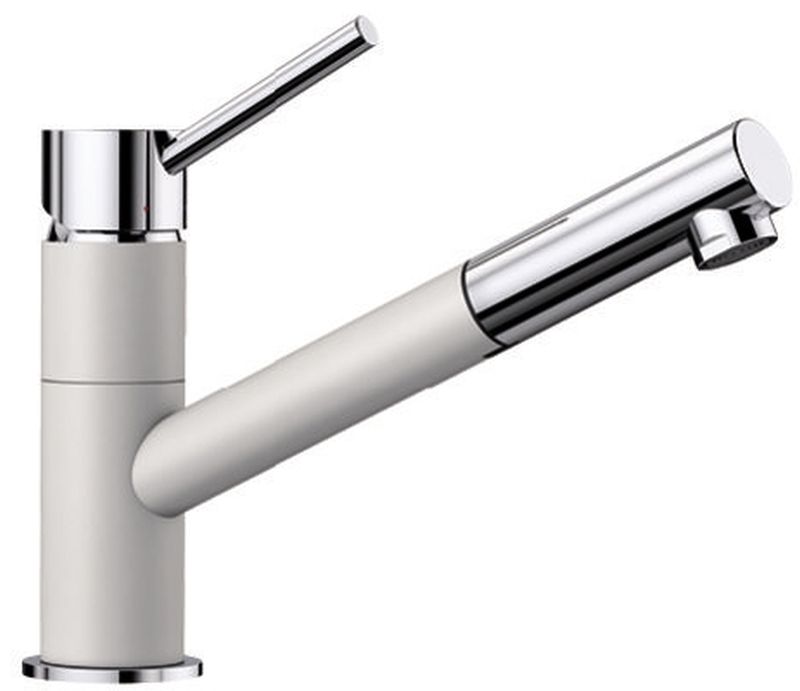 Blanco Kano-S grifo de cocina de pie cromo-blanco 525040