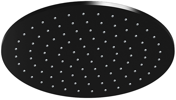 Steinberg 100 ducha con efecto lluvia 25x25 cm circular negro 1001686S