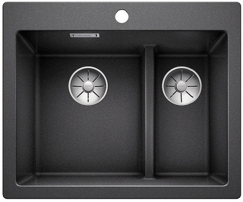 Blanco Pleon 6 Split fregadero de granito 61.5x51 cm antracita 521689