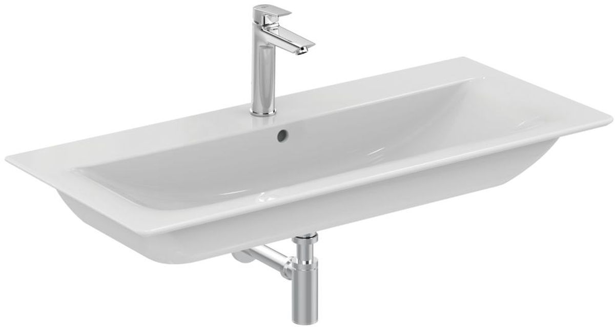 Ideal Standard Connect Air lavabo 104x46 cm rectangular clásico-para mueble blanco E027401