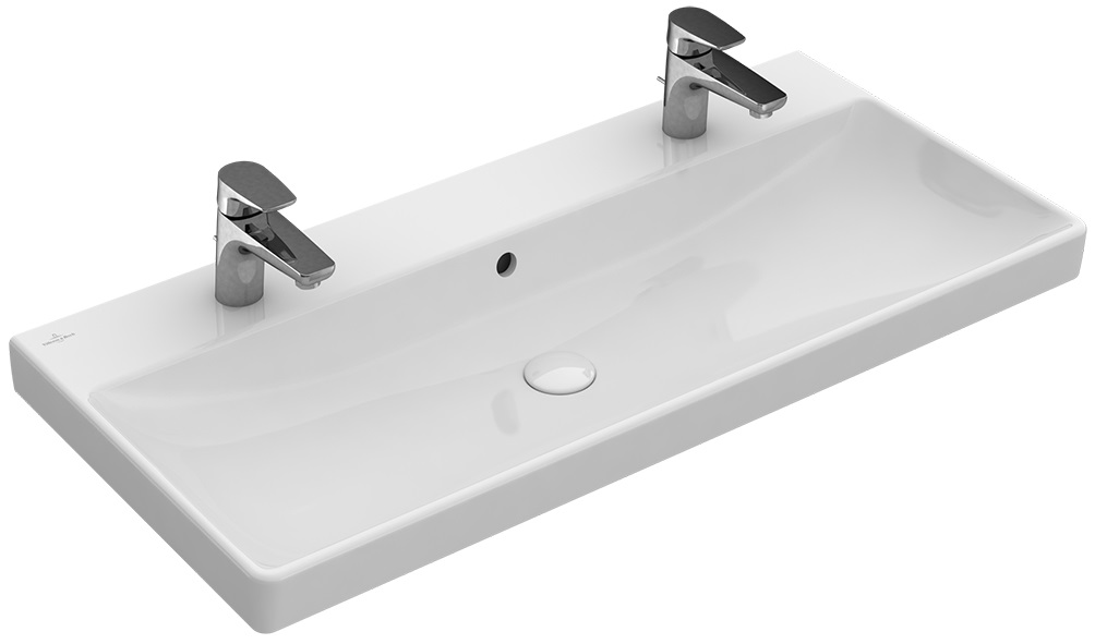 Villeroy & Boch Avento lavabo 100x47 cm rectangular clásico-para mueble blanco 4156A401