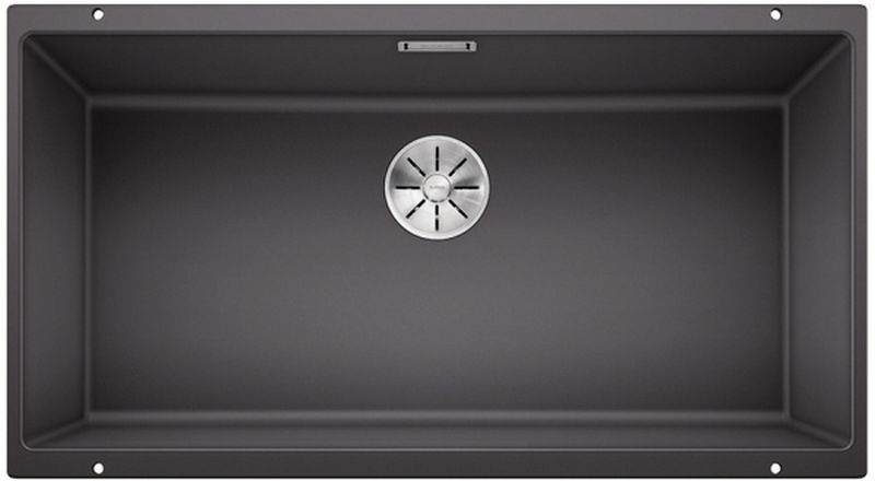 Blanco Subline 800-U fregadero de granito 80x40 cm gris/grafito/ónix 523142