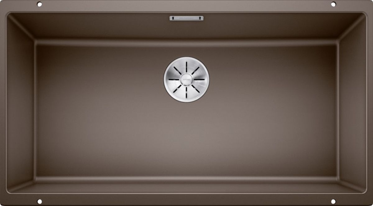 Blanco Subline 800-U fregadero de granito 80x40 cm marrón 523150
