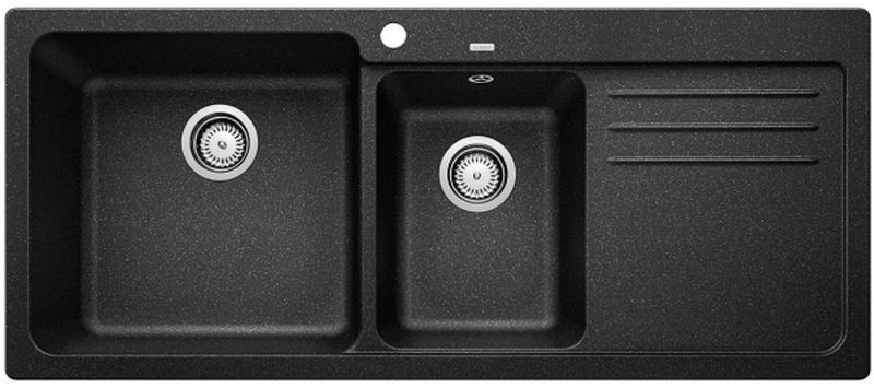 Blanco Naya 8 S fregadero de granito 116x50 cm antracita 519654