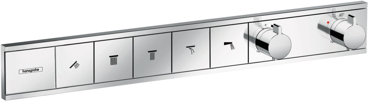 Hansgrohe RainSelect grifo de bañera y ducha empotrado con termostato cromo 15384000