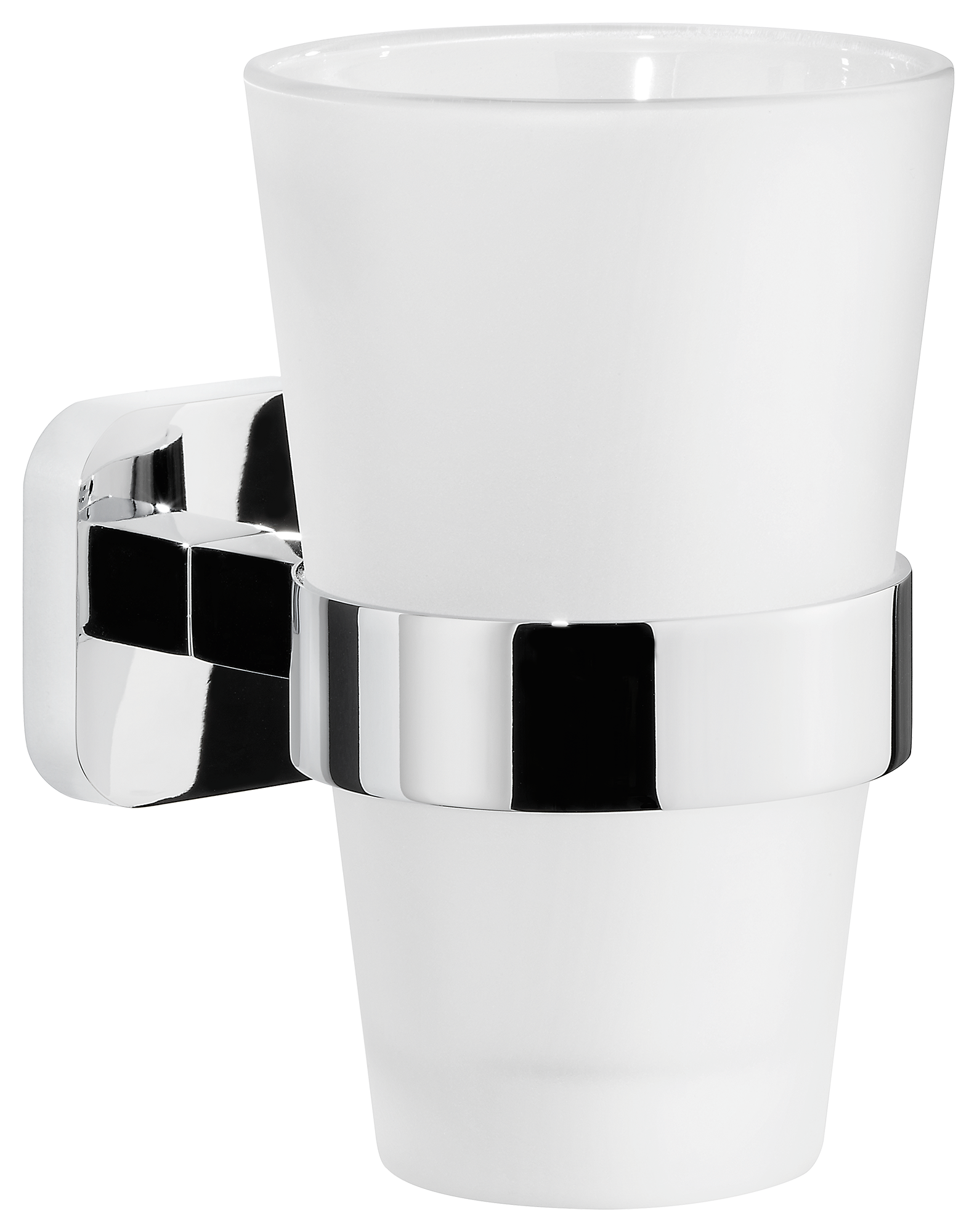 Tesa Elegaant recipiente para cepillos de dientes blanco-cromo 40443-00000-00