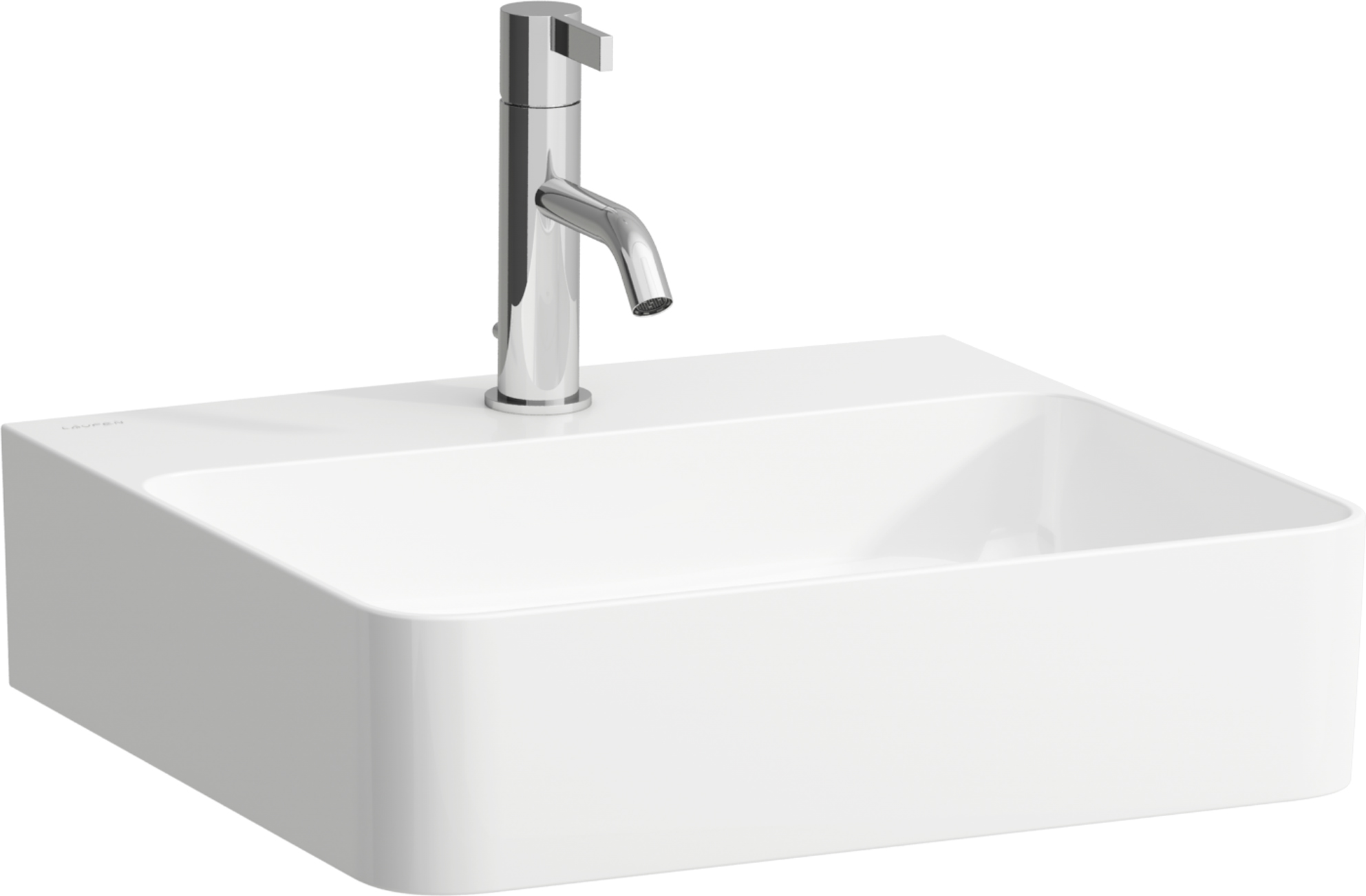 Laufen Val lavabo 45x42 cm rectangular clásico-sobre encimera blanco H8162804001041
