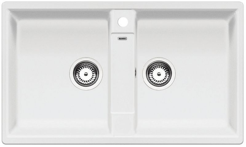 Blanco Zia 9 fregadero de granito 86x50 cm blanco 516678
