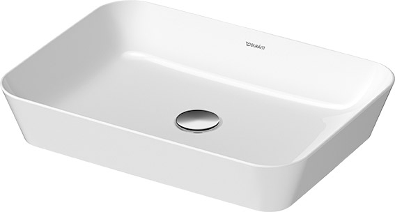 Duravit Cape Cod lavabo 55x40 cm rectangular sobre encimera blanco 2347550000