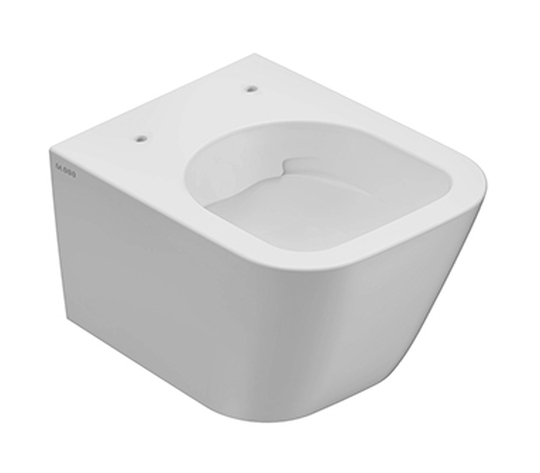 Globo Stone taza de inodoro suspendido sin reborde blanco STS07.BI