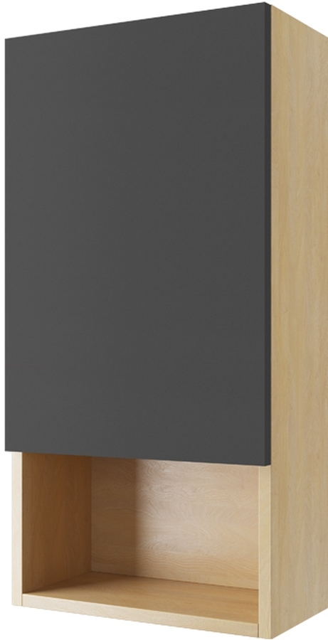 Excellent Tuto armario 40x21.8x80 cm suspendido, lateral gris-roble MLEX.0105.400.BLGR