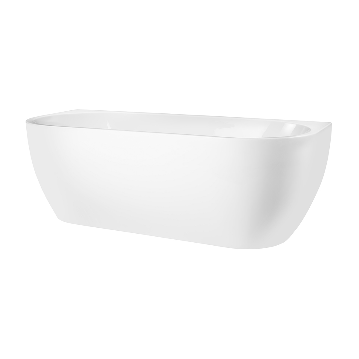 Oltens Begna bañera de pared 170x75 cm oval blanco 12011000