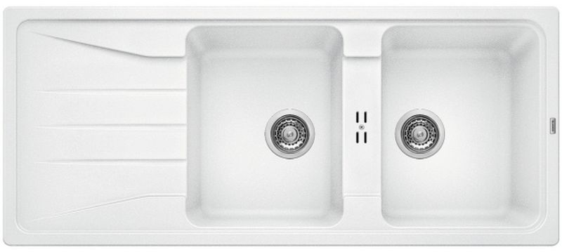 Blanco Sona 8 S fregadero de granito 116x50 cm blanco 519701