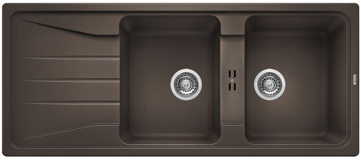 Blanco Sona 8 S fregadero de granito 116x50 cm marrón 519706