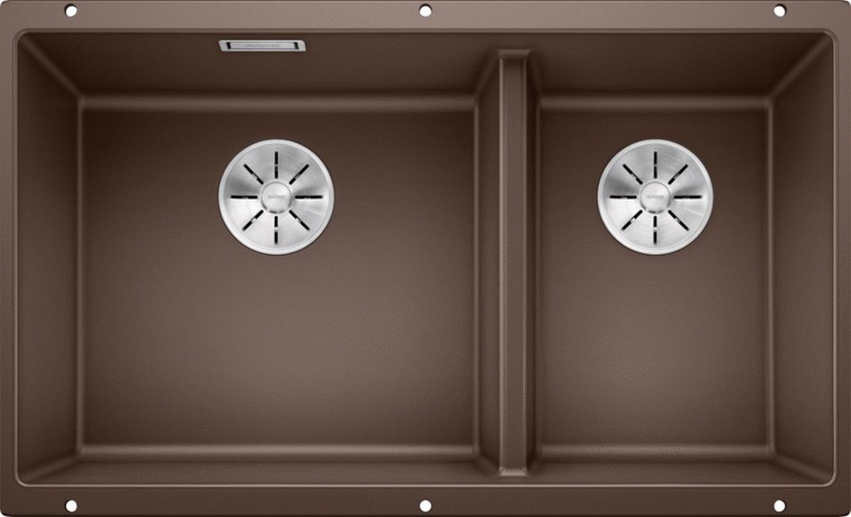 Blanco Subline 430/270-U fregadero de granito 72.5x40 cm marrón 523160