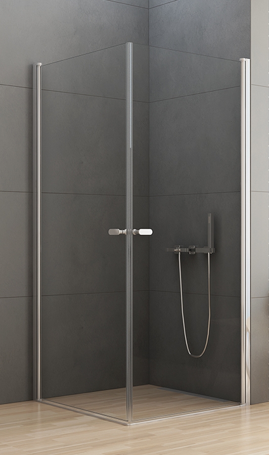 New Trendy New Soleo cabina de ducha 100x80 cm rectangular cromo brillo/vidrio transparente D-0140A/D-0142A