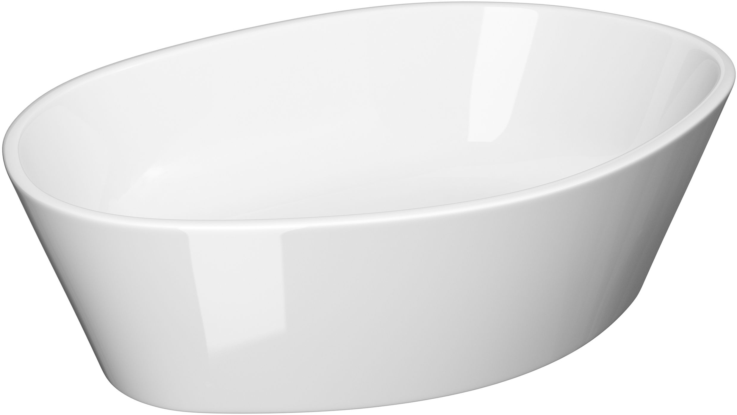 Cersanit City lavabo 52.5x35 cm oval sobre encimera blanco K35-046