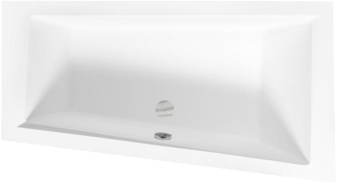 Besco Intima bañera de esquina 160x90 cm derecha blanco #WAIT-160-NP