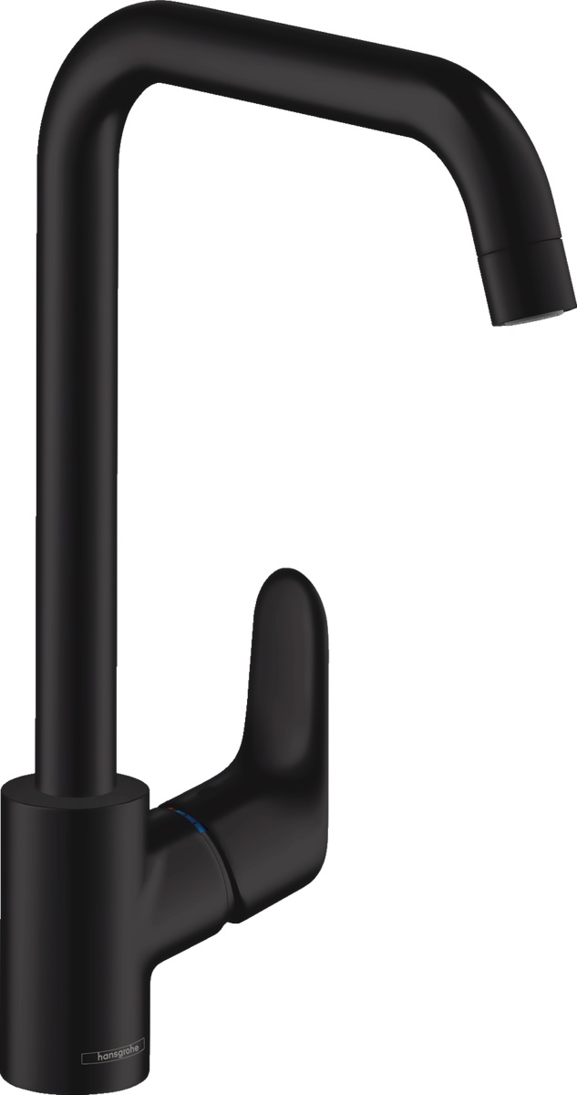 Hansgrohe Focus M41 grifo de cocina de pie negro 31820670